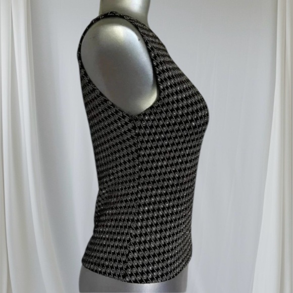 💟💎Women’s Vintage Carroll Reed Shimmering Sleeveless Top - Picture 2 of 13